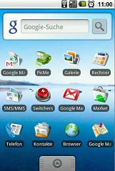 Android Home Screen Bildschirmfoto