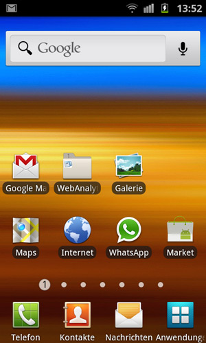 Android Screenshot Homescreen