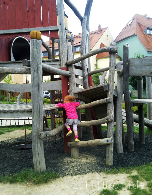 Foto auf dem Spielplatz