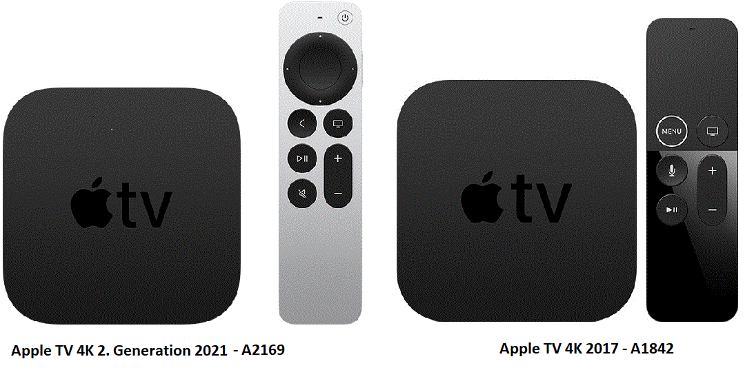 Skænk . Sorg Apple TV 4K Gen5 (2017) vs Gen 6 (2021) Vergleich • tikoim.de