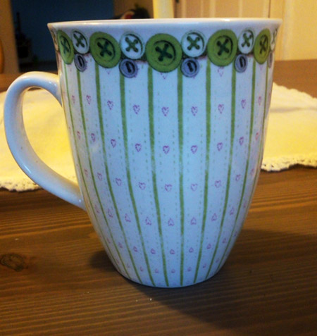 Kaffeetasse mit Herzen