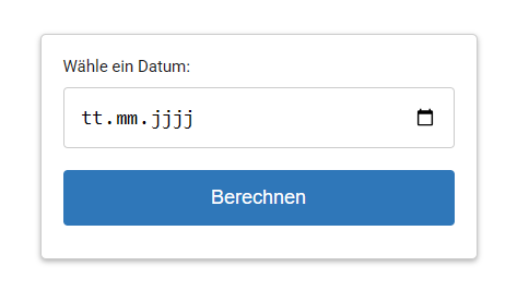 Tagezähler: Wie viele Tage seit?