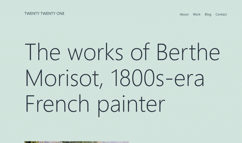 Wordpress 2021 Theme