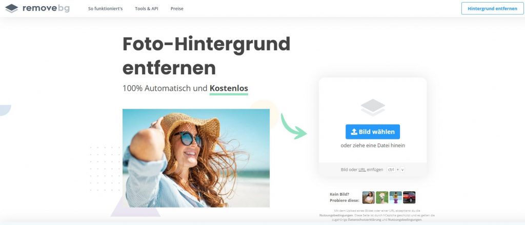 bild freistellen hintergrund tool