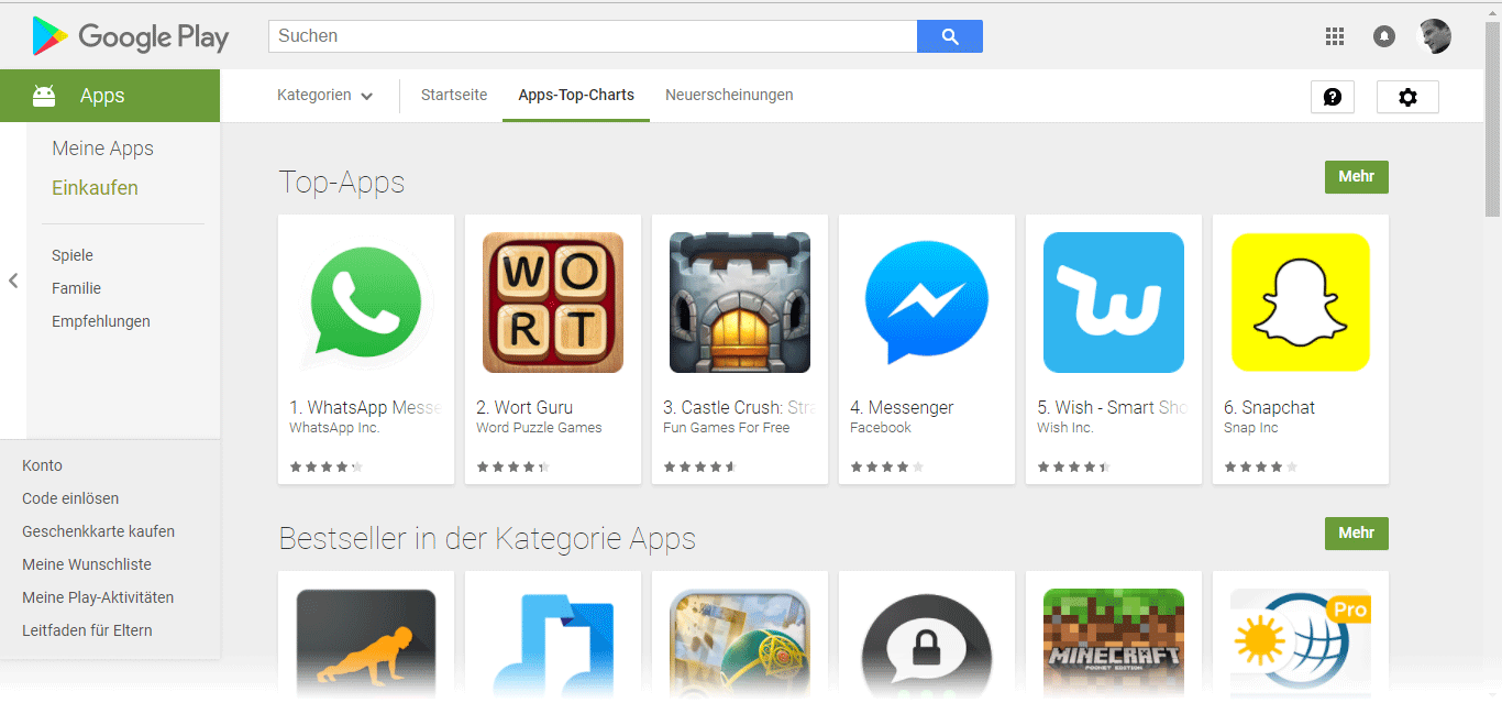 Google Play Store - Androis Apps