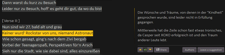 Inline Kommentarsystem