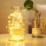 LED Lichterkette in Milchkanne / Vase