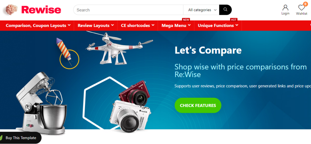 Wordpress Rehub Theme - Affiliate Template