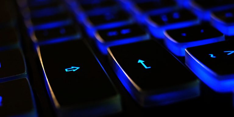 Tastatur leuchtende Taste