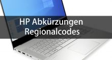 HP Abkürzungen bei Notebooks, Druckern und PCs