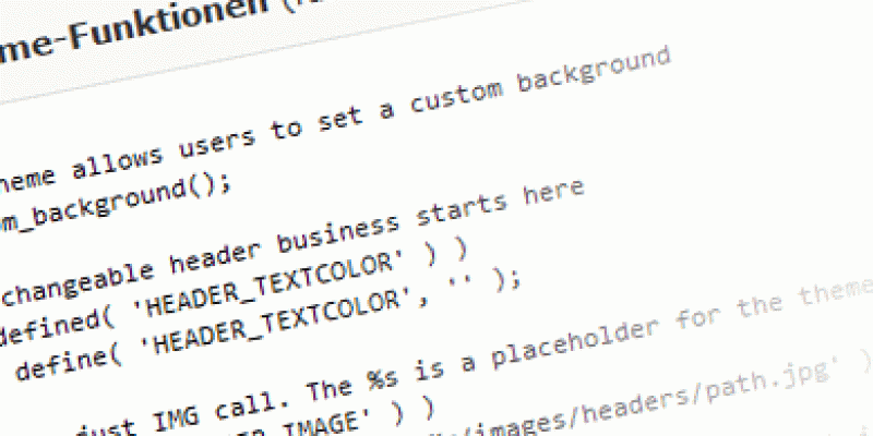 Vor WordPress Update Twenty Ten Theme sichern