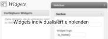 Widgets auf Einzelseiten mit Widget Logic