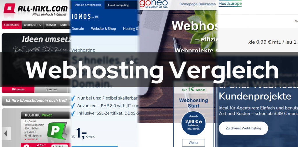 Webhosting Vergleich