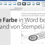 Transparente Farbe für ein Bild in Word festlegen
