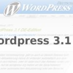 Wordpress 3.1 DE Version
