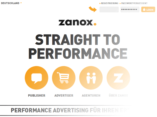 Zanox Redesign 2011